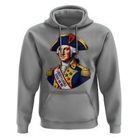 George Washington Patriotic History Graphic Hoodie Liberty Looks Good On Me 4th of July Founding Father Humor