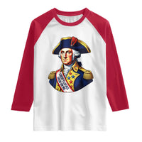George Washington Patriotic History Graphic Raglan Shirt Liberty Looks Good On Me 4th of July Founding Father Humor