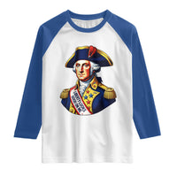 George Washington Patriotic History Graphic Raglan Shirt Liberty Looks Good On Me 4th of July Founding Father Humor