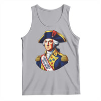 George Washington Patriotic History Graphic Tank Top Liberty Looks Good On Me 4th of July Founding Father Humor