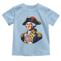 George Washington Patriotic History Graphic Toddler T Shirt Liberty Looks Good On Me 4th of July Founding Father Humor