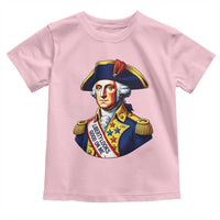 George Washington Patriotic History Graphic Toddler T Shirt Liberty Looks Good On Me 4th of July Founding Father Humor