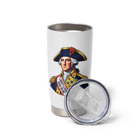 George Washington Patriotic History Graphic Tumbler Cup Liberty Looks Good On Me 4th of July Founding Father Humor