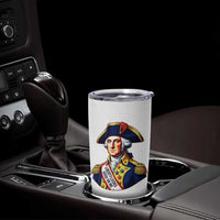 George Washington Patriotic History Graphic Tumbler Cup Liberty Looks Good On Me 4th of July Founding Father Humor