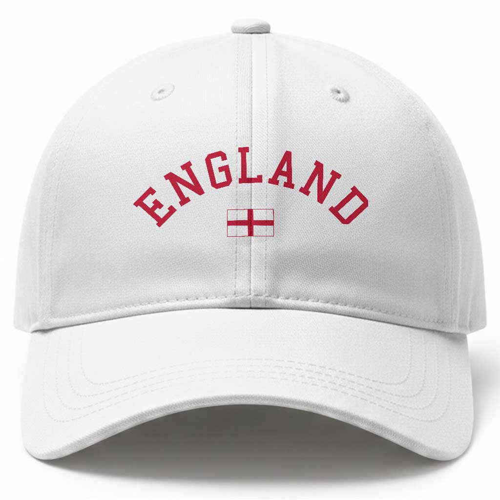 Vintage England Flag Pride Baseball Cap Patriotic St Georges Cross Heritage