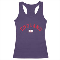 Vintage England Flag Pride Racerback Tank Top Patriotic St Georges Cross Heritage