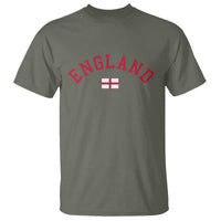 Vintage England Flag Pride T Shirt Patriotic St Georges Cross Heritage