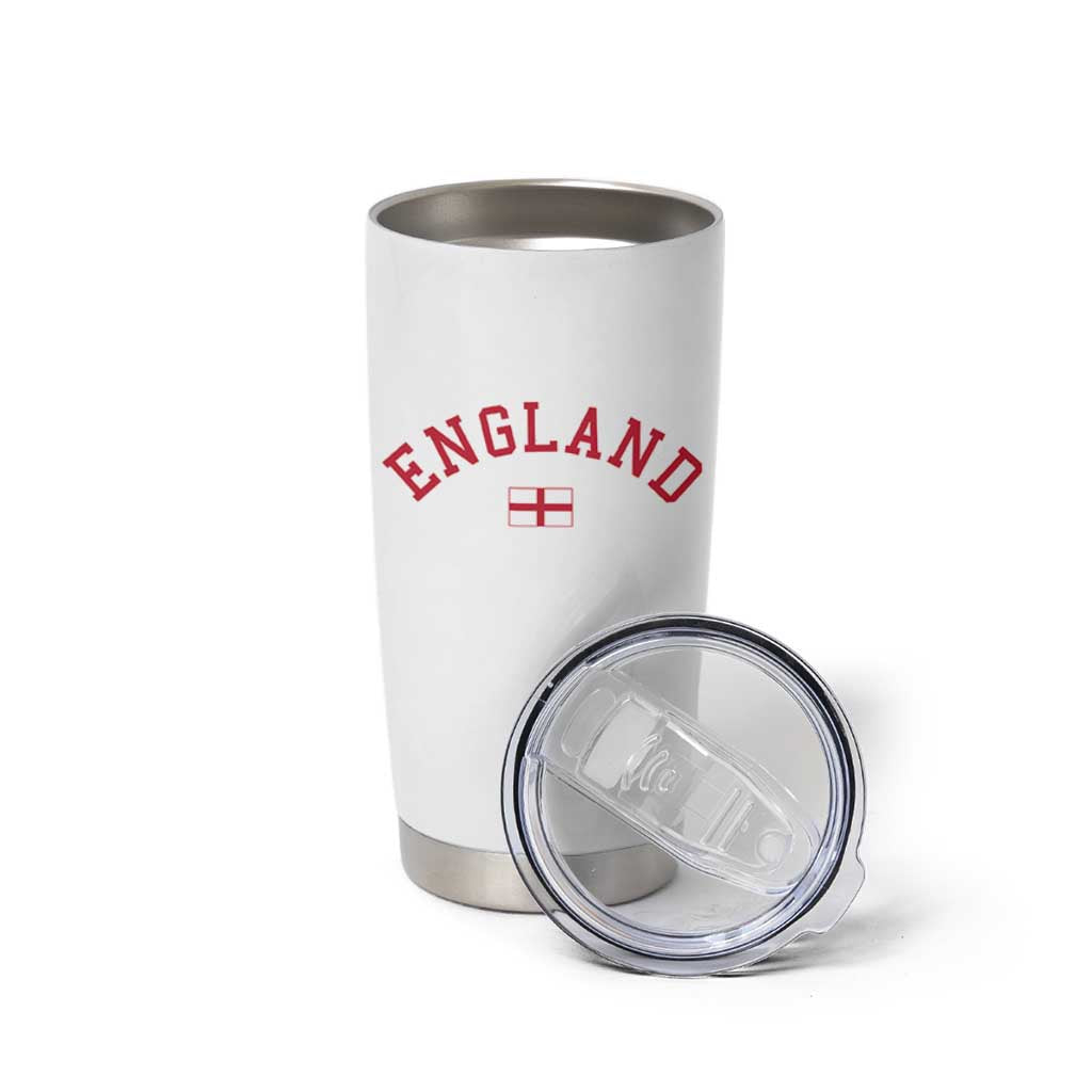 Vintage England Flag Pride Tumbler Cup Patriotic St Georges Cross Heritage