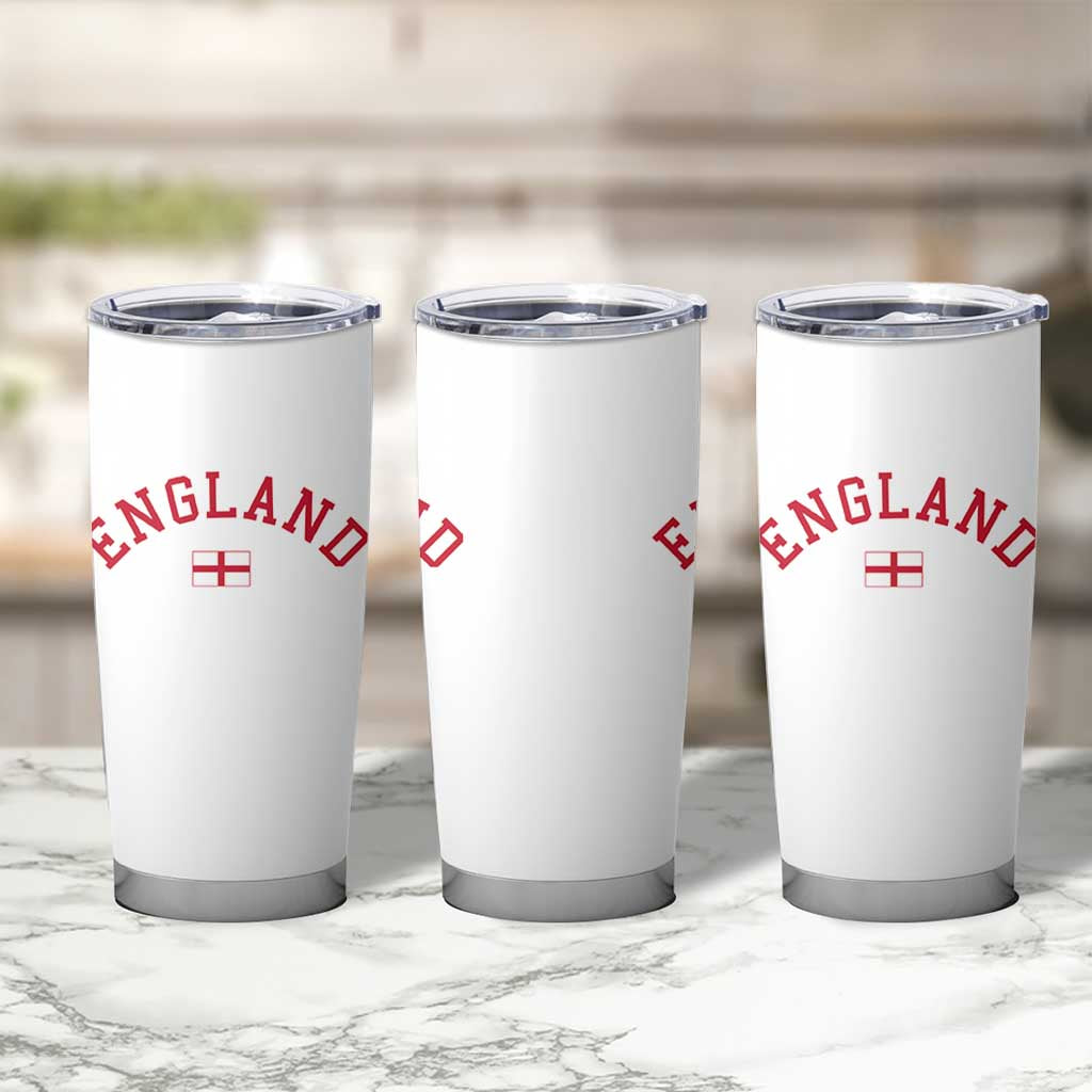 Vintage England Flag Pride Tumbler Cup Patriotic St Georges Cross Heritage