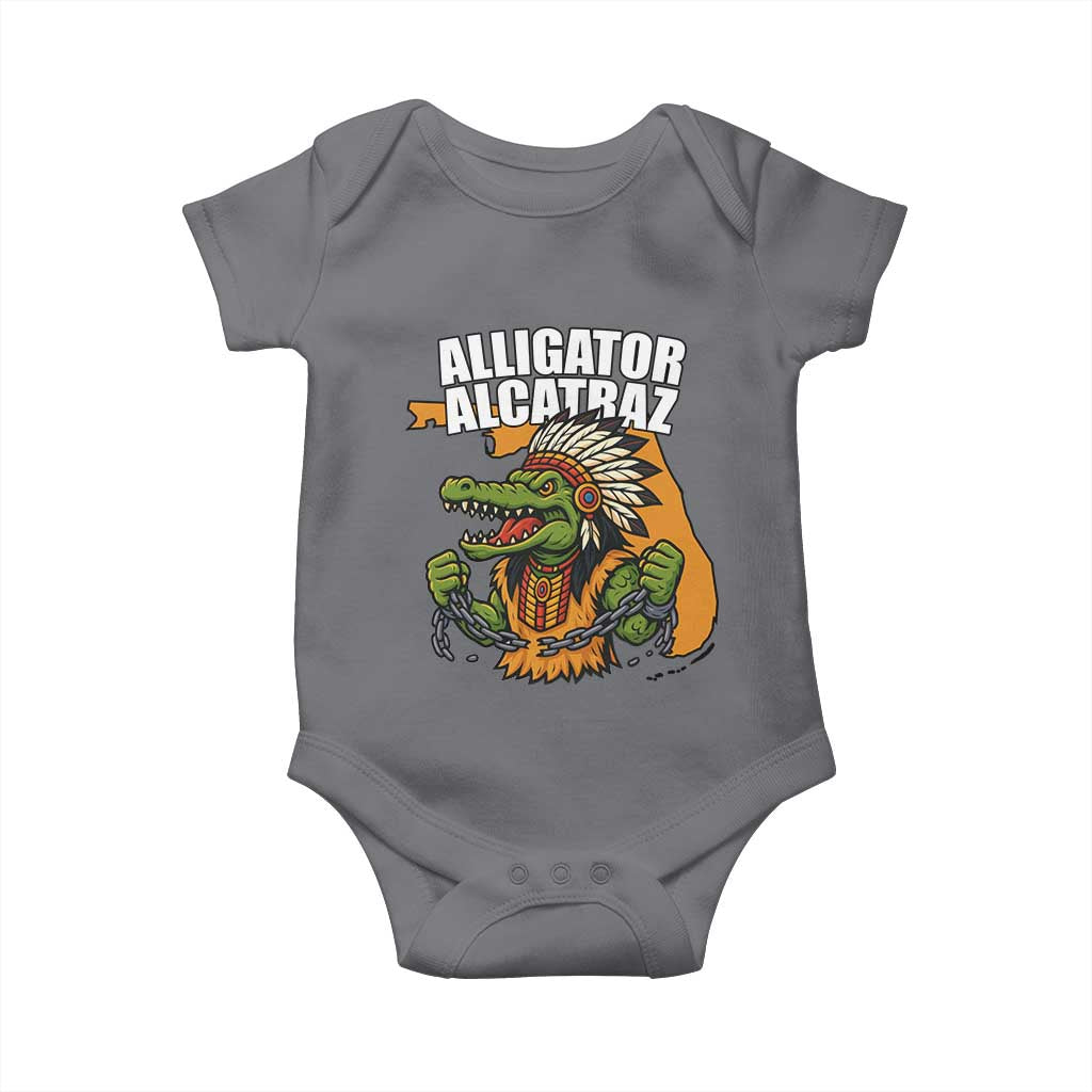 Native Alligator Alcatraz Baby Onesie Florida Gator Break The Chain - Wonder Print Shop