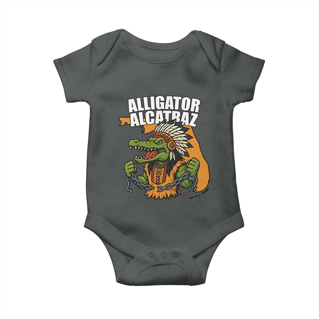 Native Alligator Alcatraz Baby Onesie Florida Gator Break The Chain - Wonder Print Shop