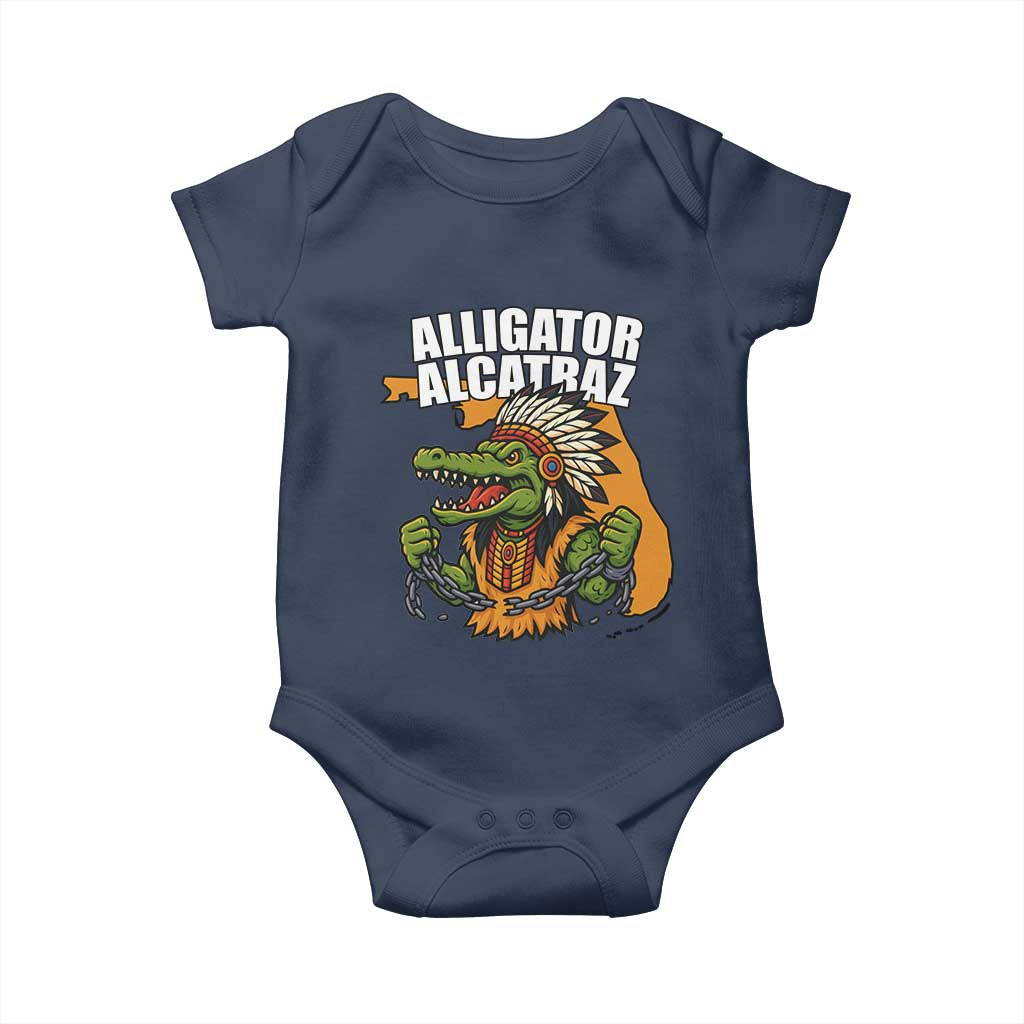 Native Alligator Alcatraz Baby Onesie Florida Gator Break The Chain - Wonder Print Shop