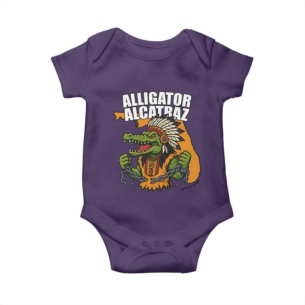 Native Alligator Alcatraz Baby Onesie Florida Gator Break The Chain - Wonder Print Shop