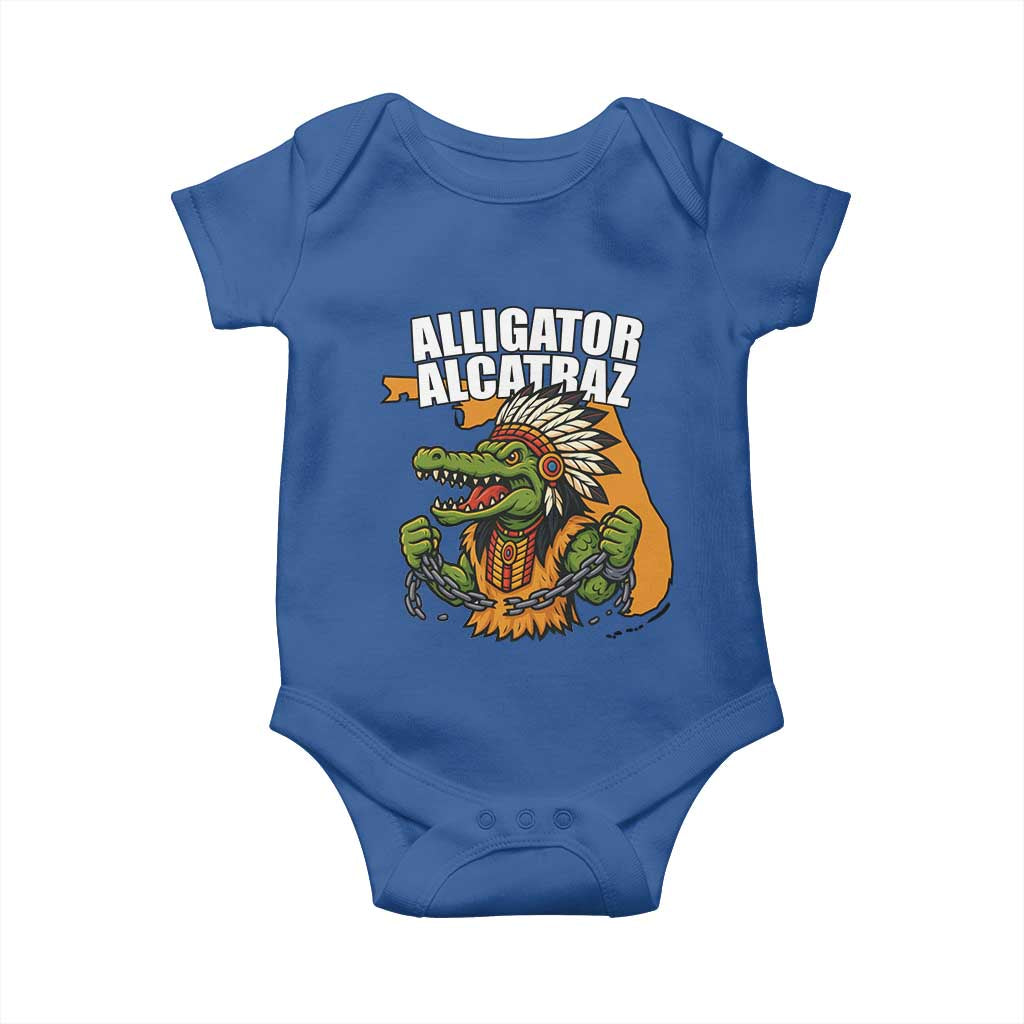 Native Alligator Alcatraz Baby Onesie Florida Gator Break The Chain - Wonder Print Shop