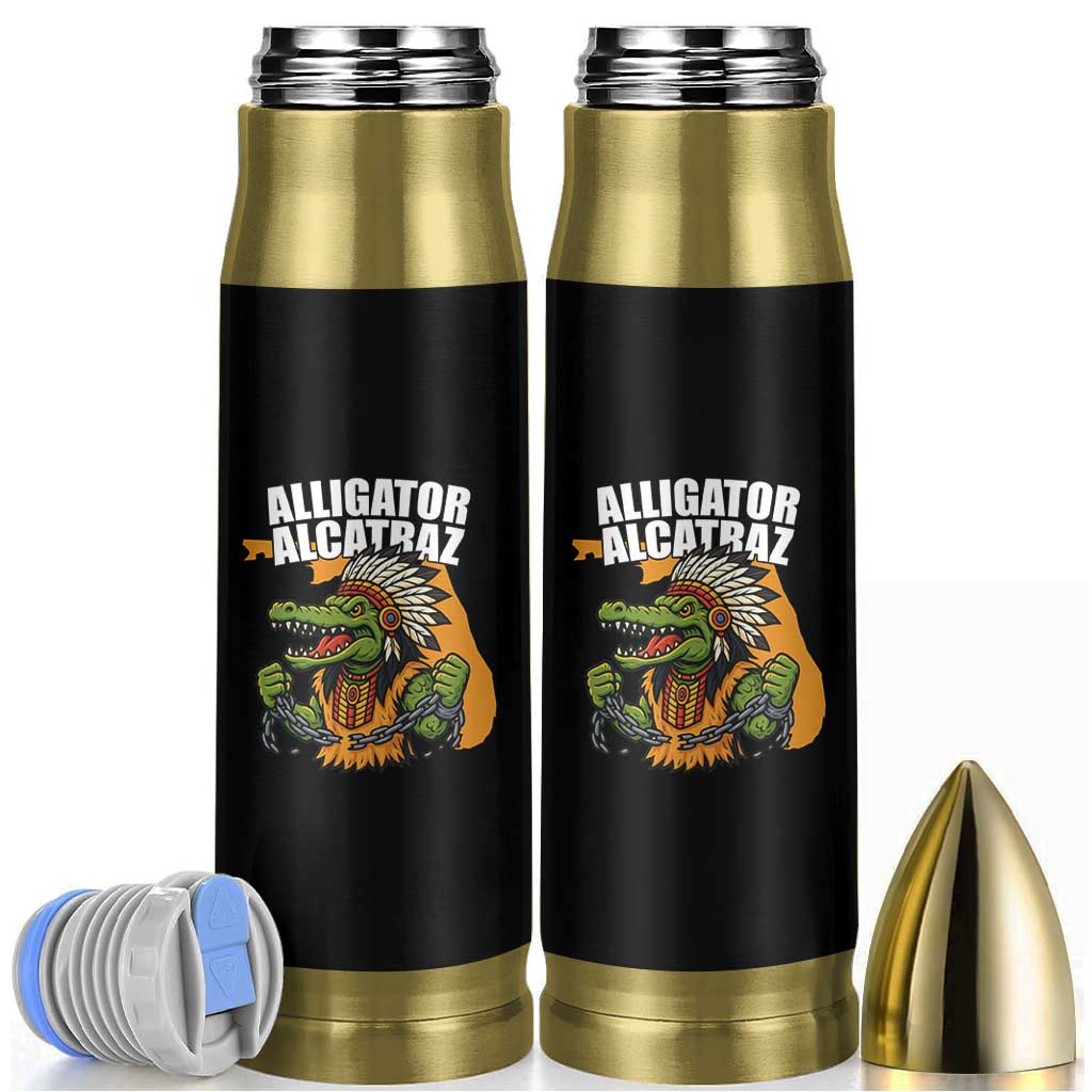 Native Alligator Alcatraz Bullet Tumbler Florida Gator Break The Chain - Wonder Print Shop