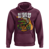 Native Alligator Alcatraz Hoodie Florida Gator Break The Chain - Wonder Print Shop