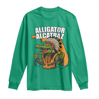 Native Alligator Alcatraz Long Sleeve Shirt Florida Gator Break The Chain - Wonder Print Shop