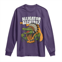 Native Alligator Alcatraz Long Sleeve Shirt Florida Gator Break The Chain - Wonder Print Shop