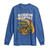 Native Alligator Alcatraz Long Sleeve Shirt Florida Gator Break The Chain - Wonder Print Shop