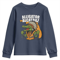 Native Alligator Alcatraz Youth Sweatshirt Florida Gator Break The Chain - Wonder Print Shop