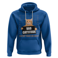Funny Cat Mugshot Hoodie Bad Cattitude Catnip Made Me Do It - Wonder Print Shop