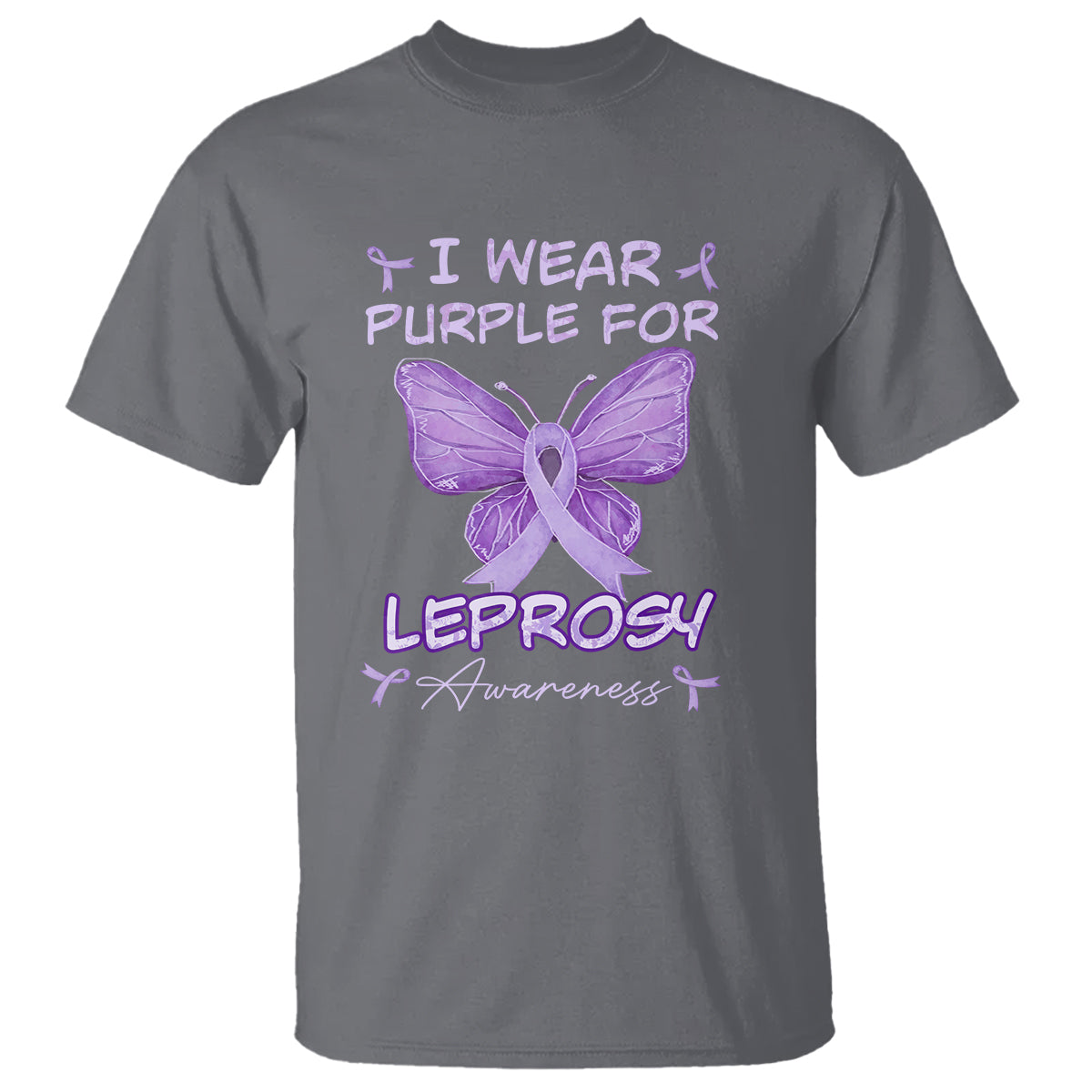 Leprosy Awareness T Shirt I Wear Purple For Leprosy Awareness - Wonder Print Shop