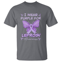 Leprosy Awareness T Shirt I Wear Purple For Leprosy Awareness - Wonder Print Shop