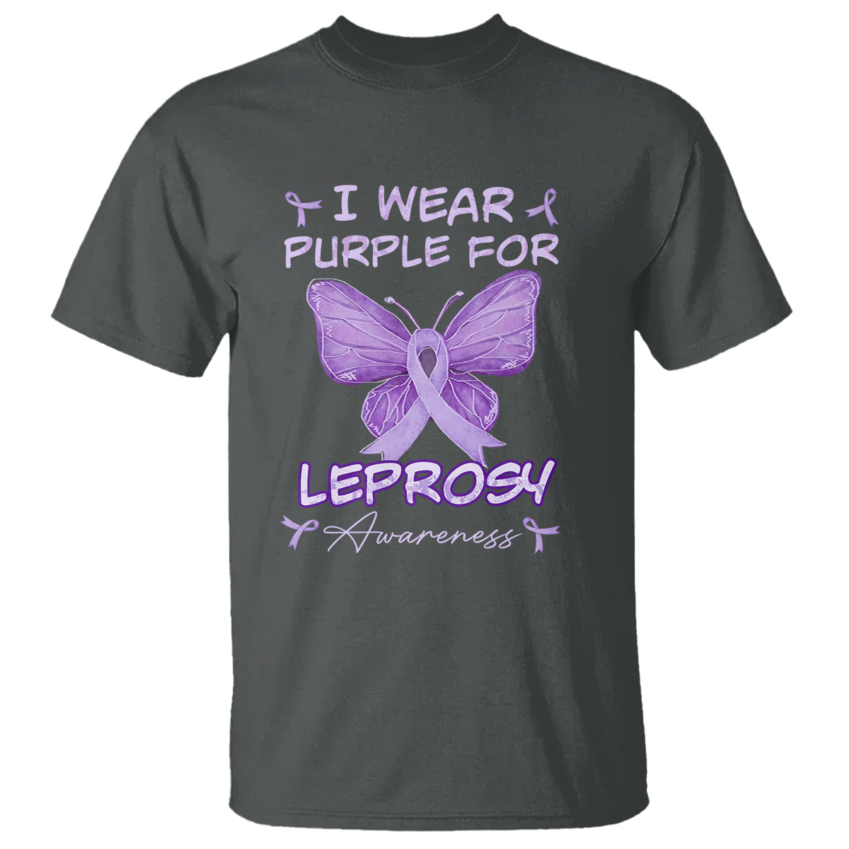 Leprosy Awareness T Shirt I Wear Purple For Leprosy Awareness - Wonder Print Shop