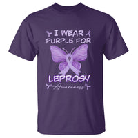 Leprosy Awareness T Shirt I Wear Purple For Leprosy Awareness - Wonder Print Shop