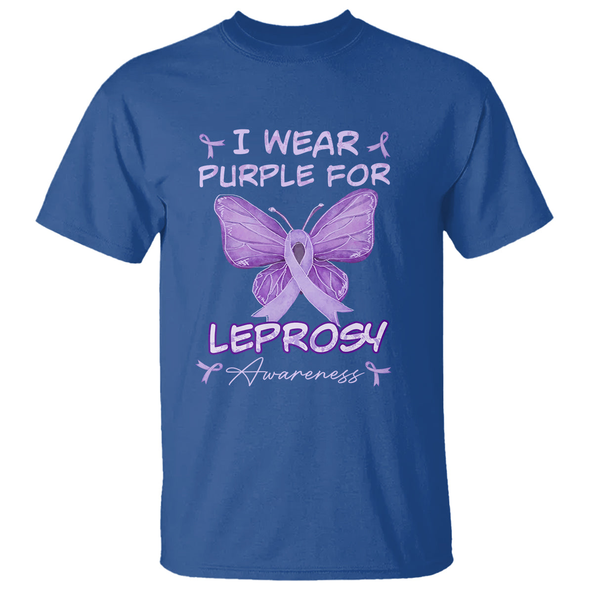 Leprosy Awareness T Shirt I Wear Purple For Leprosy Awareness - Wonder Print Shop