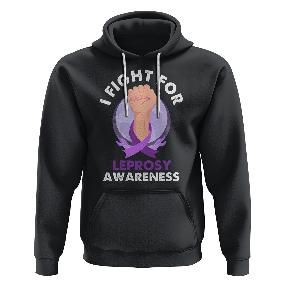 Leprosy Awareness Hoodie I Fight For Leprosy Awareness - Wonder Print Shop