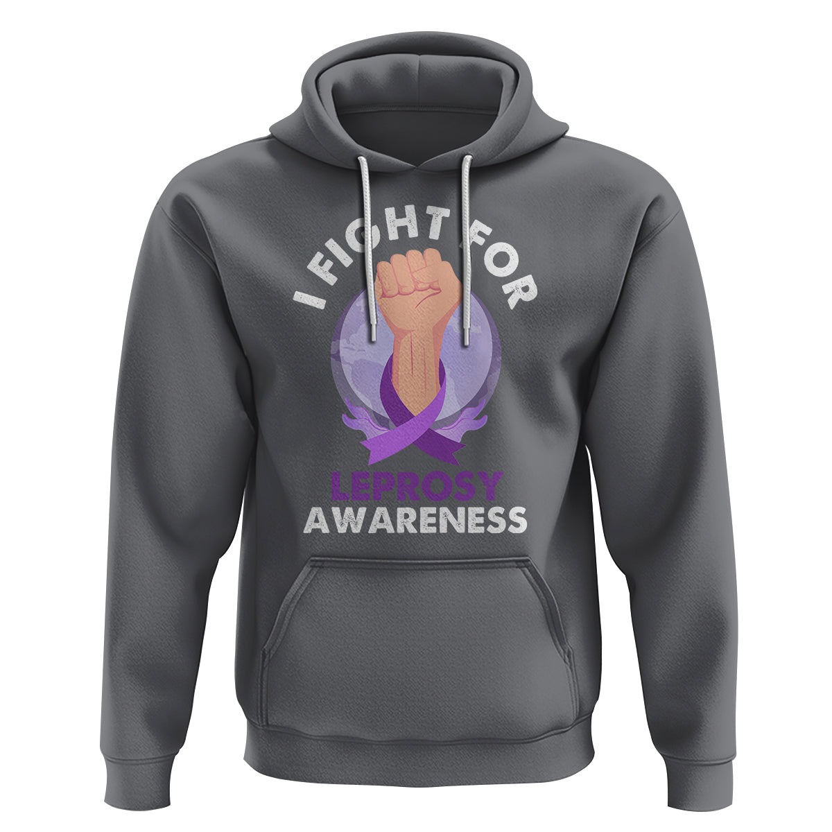 Leprosy Awareness Hoodie I Fight For Leprosy Awareness - Wonder Print Shop