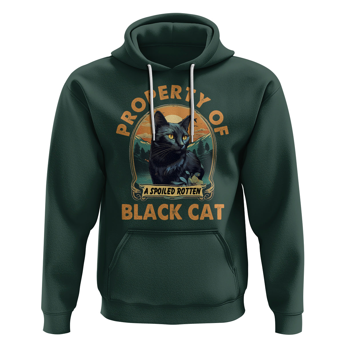 Black Cat Hoodie Property Of Black Cat - Wonder Print Shop