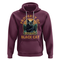 Black Cat Hoodie Property Of Black Cat - Wonder Print Shop