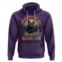 Black Cat Hoodie Property Of Black Cat - Wonder Print Shop