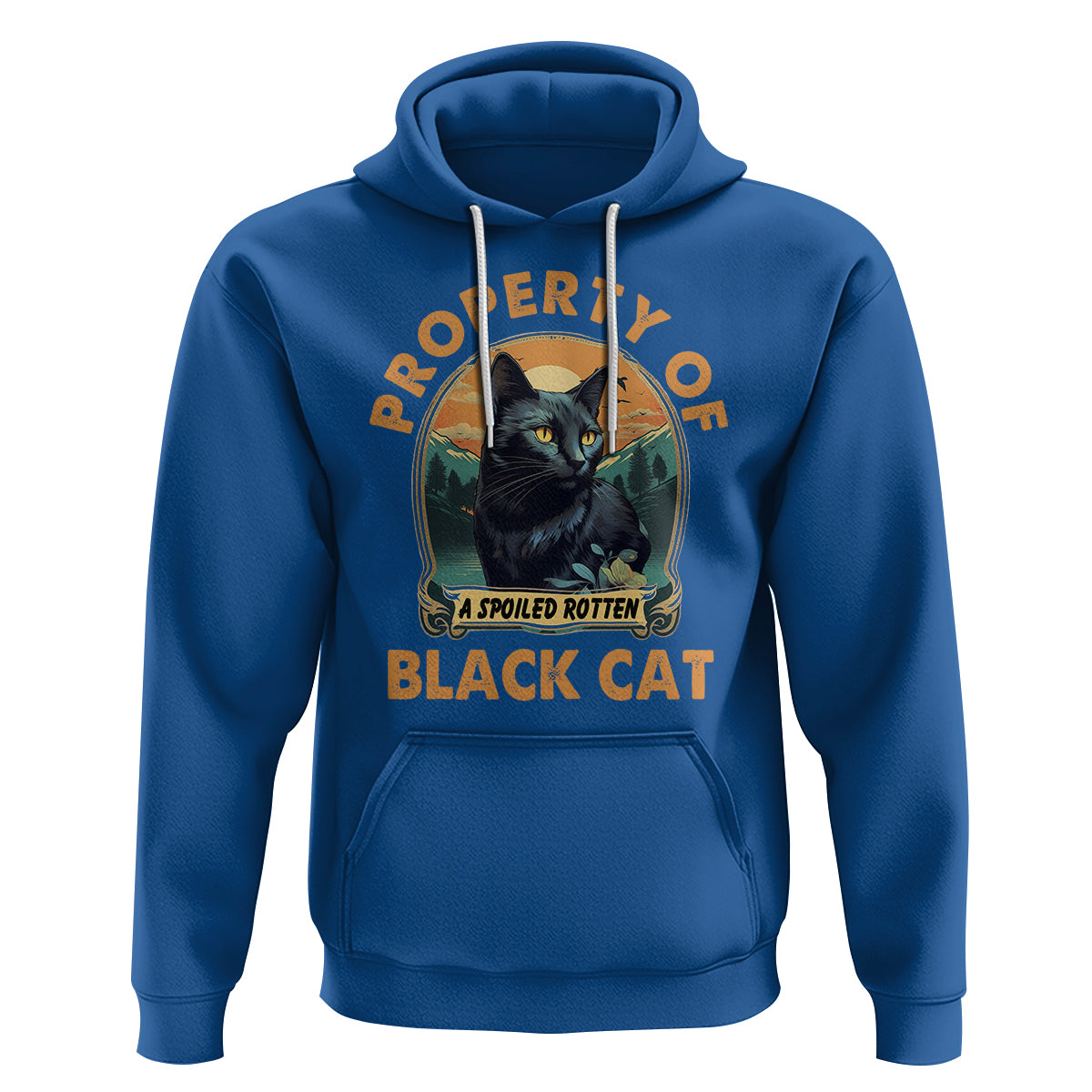 Black Cat Hoodie Property Of Black Cat - Wonder Print Shop
