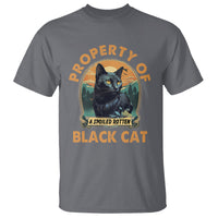 Black Cat T Shirt Property Of Black Cat - Wonder Print Shop