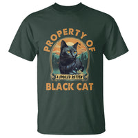 Black Cat T Shirt Property Of Black Cat - Wonder Print Shop