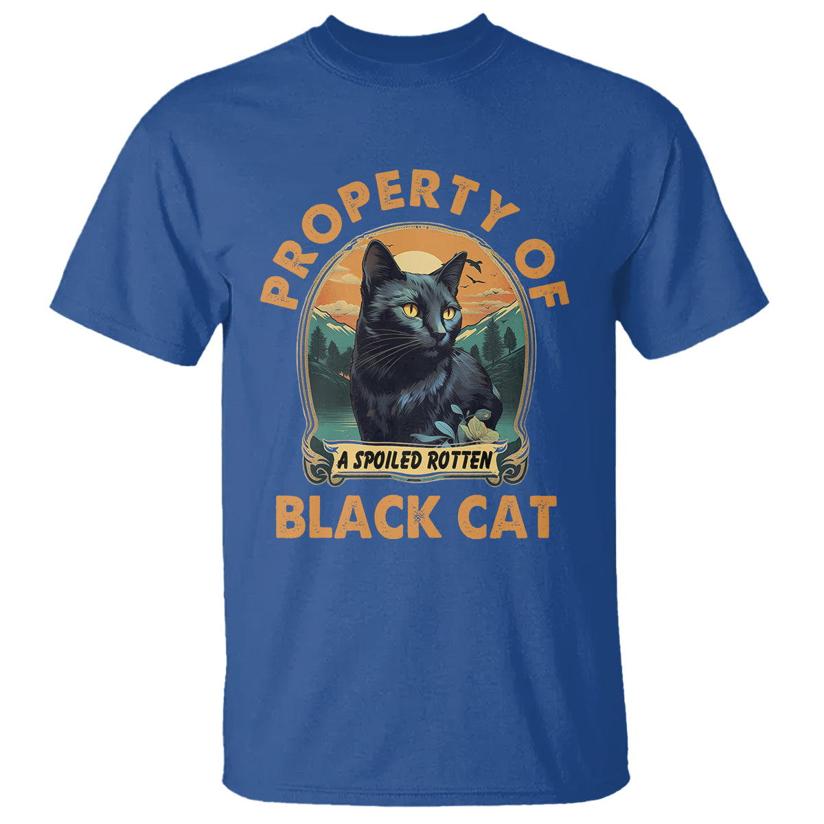 Black Cat T Shirt Property Of Black Cat - Wonder Print Shop