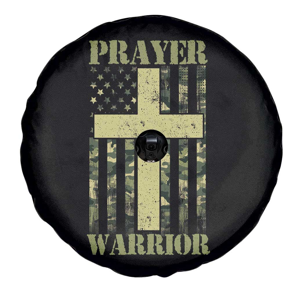 Christian Patriotic Spare Tire Cover Prayer Warrior Camo American Flag Bible Verse Faith Jesus