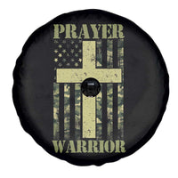 Christian Patriotic Spare Tire Cover Prayer Warrior Camo American Flag Bible Verse Faith Jesus