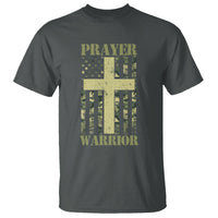 Christian Patriotic T Shirt Prayer Warrior Camo American Flag Bible Verse Faith Jesus - Wonder Print Shop