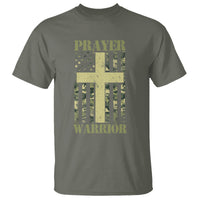 Christian Patriotic T Shirt Prayer Warrior Camo American Flag Bible Verse Faith Jesus - Wonder Print Shop