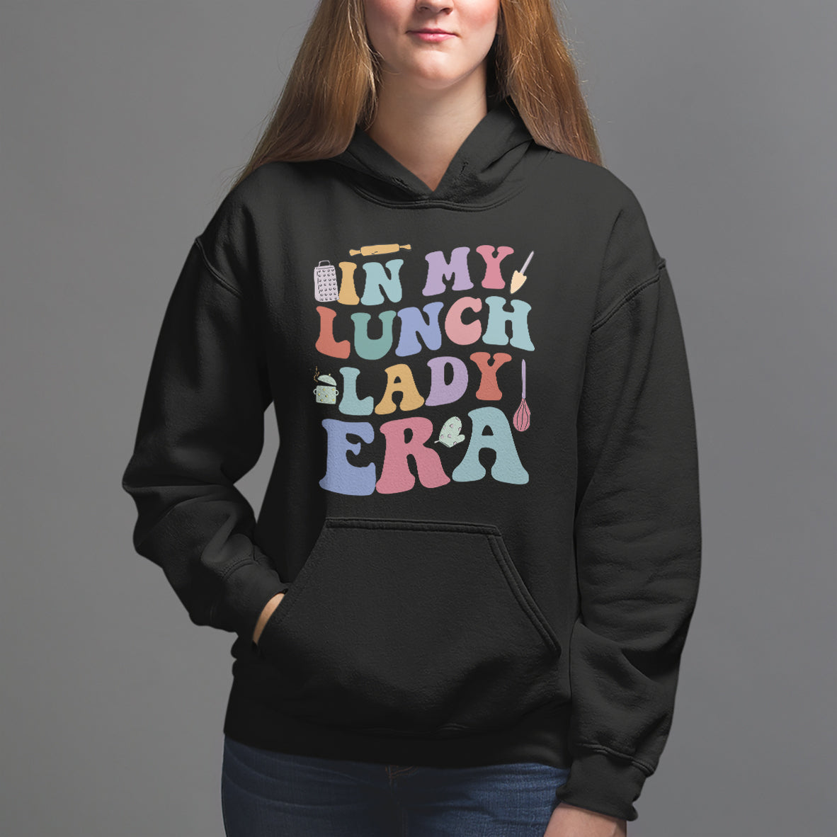 In My Lunch Lady Era Welcome Back To School Lunch Lady Life Hoodie - Wonder Print Shop