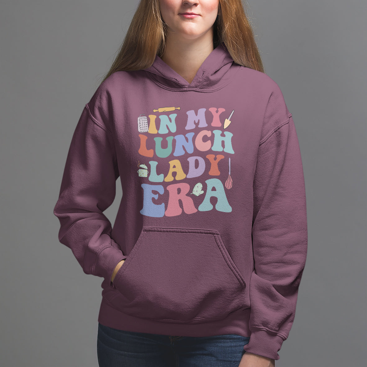 In My Lunch Lady Era Welcome Back To School Lunch Lady Life Hoodie - Wonder Print Shop