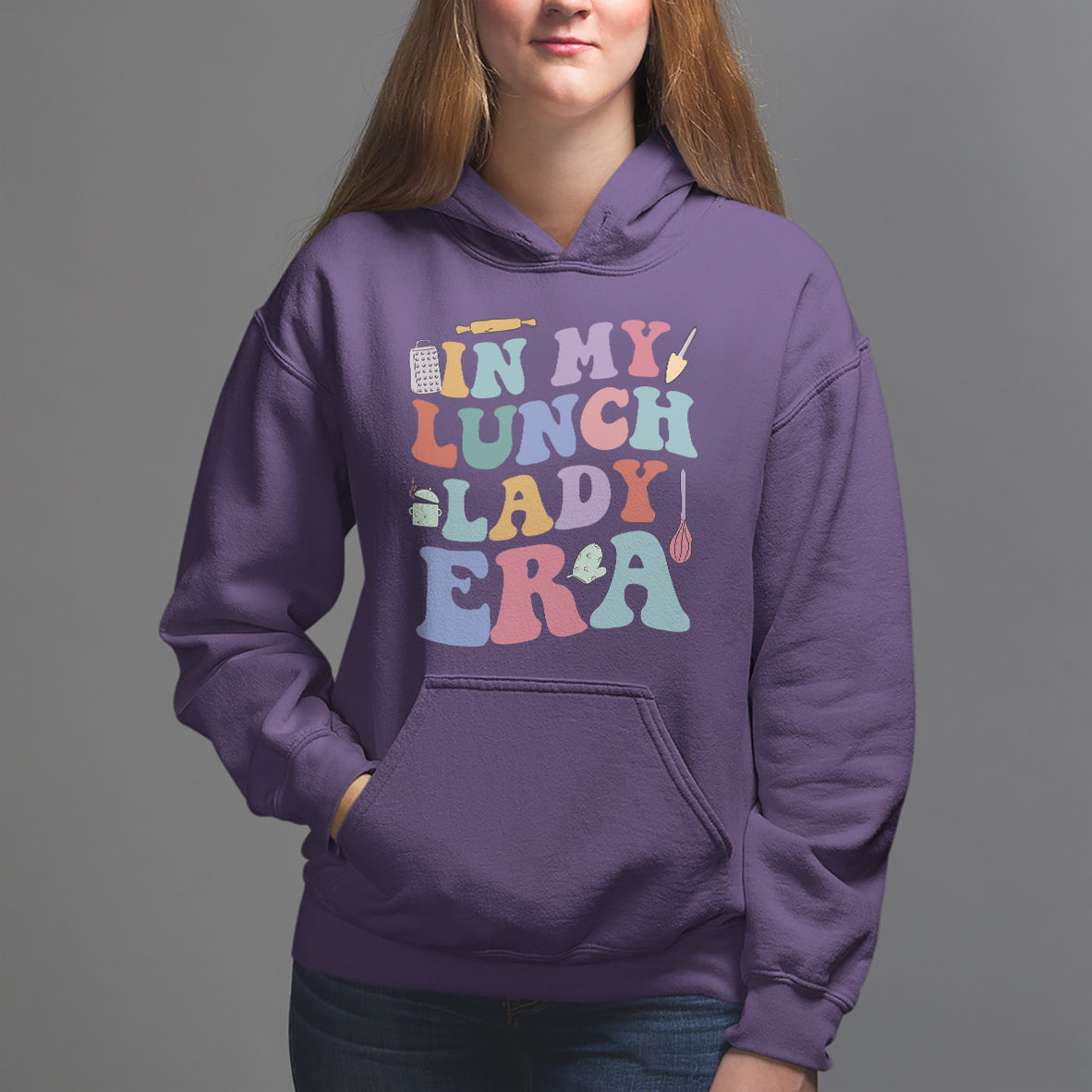 In My Lunch Lady Era Welcome Back To School Lunch Lady Life Hoodie - Wonder Print Shop