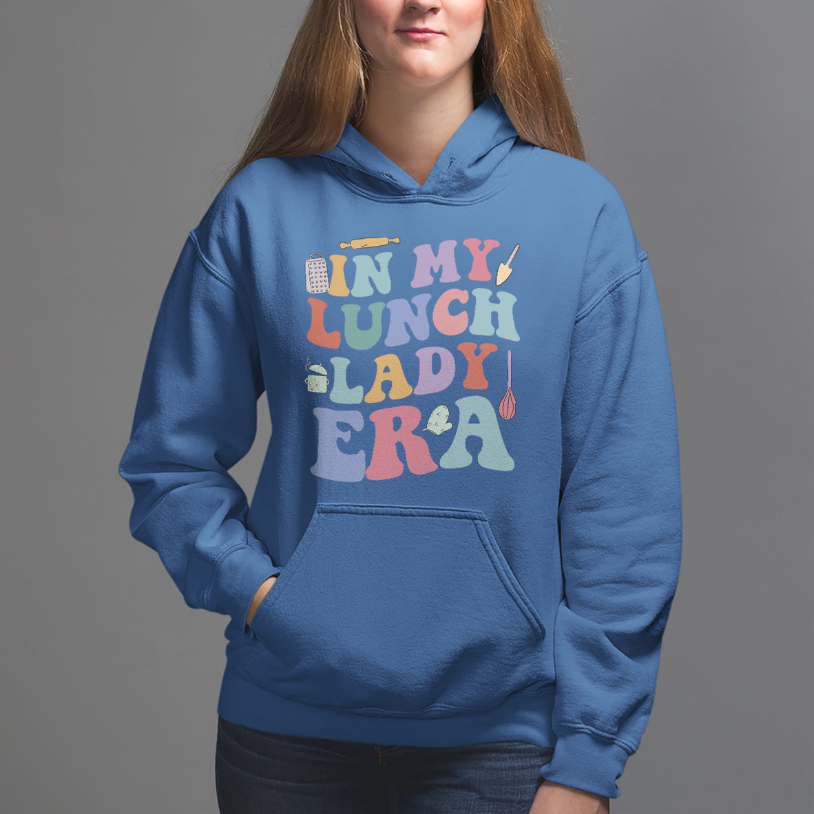 In My Lunch Lady Era Welcome Back To School Lunch Lady Life Hoodie - Wonder Print Shop