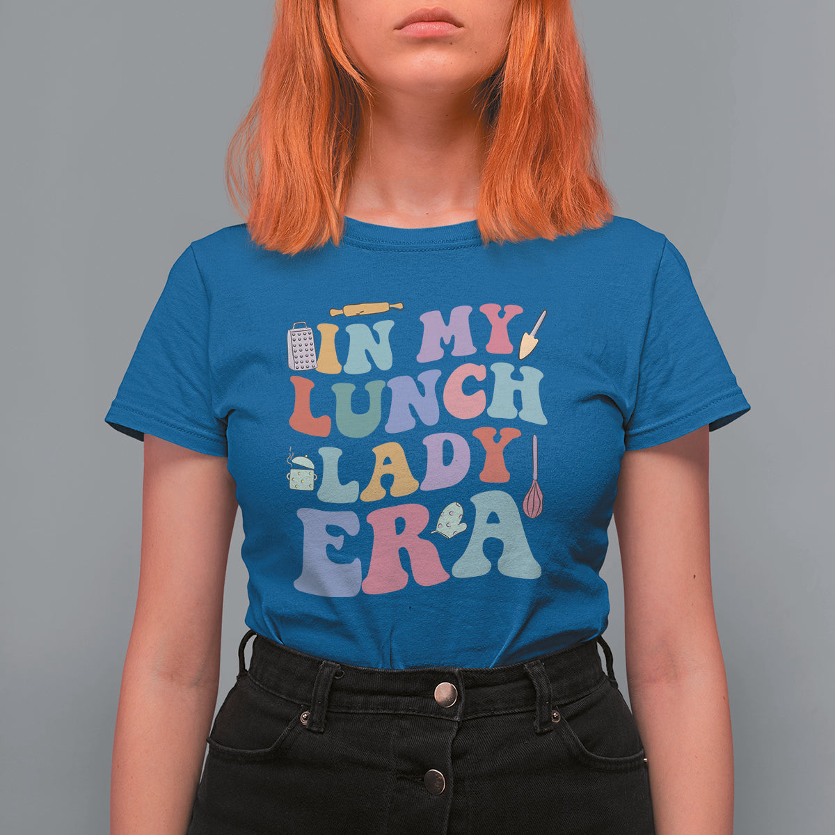 In My Lunch Lady Era Welcome Back To School Lunch Lady Life T Shirt For Women - Wonder Print Shop