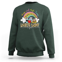 Lunch Lady Sweatshirt Back School Hugs & High Fives Lunch Lady Life Appreciation - Wonder Print Shop