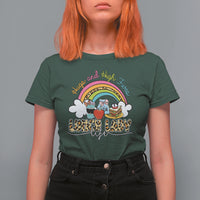 Lunch Lady T Shirt For Women Back School Hugs & High Fives Lunch Lady Life Appreciation - Wonder Print Shop